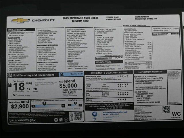 new 2025 Chevrolet Silverado 1500 car, priced at $42,788