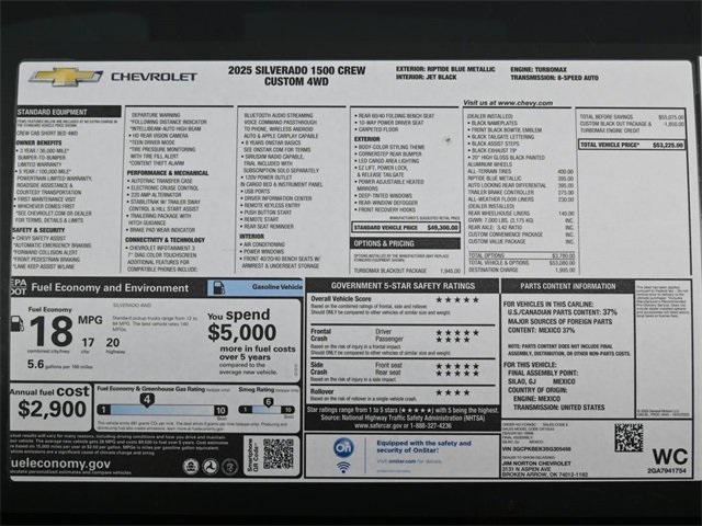 new 2025 Chevrolet Silverado 1500 car, priced at $44,967