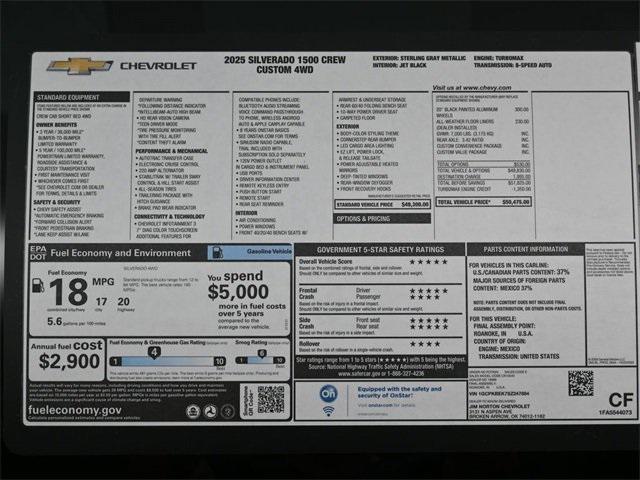 new 2025 Chevrolet Silverado 1500 car, priced at $41,437