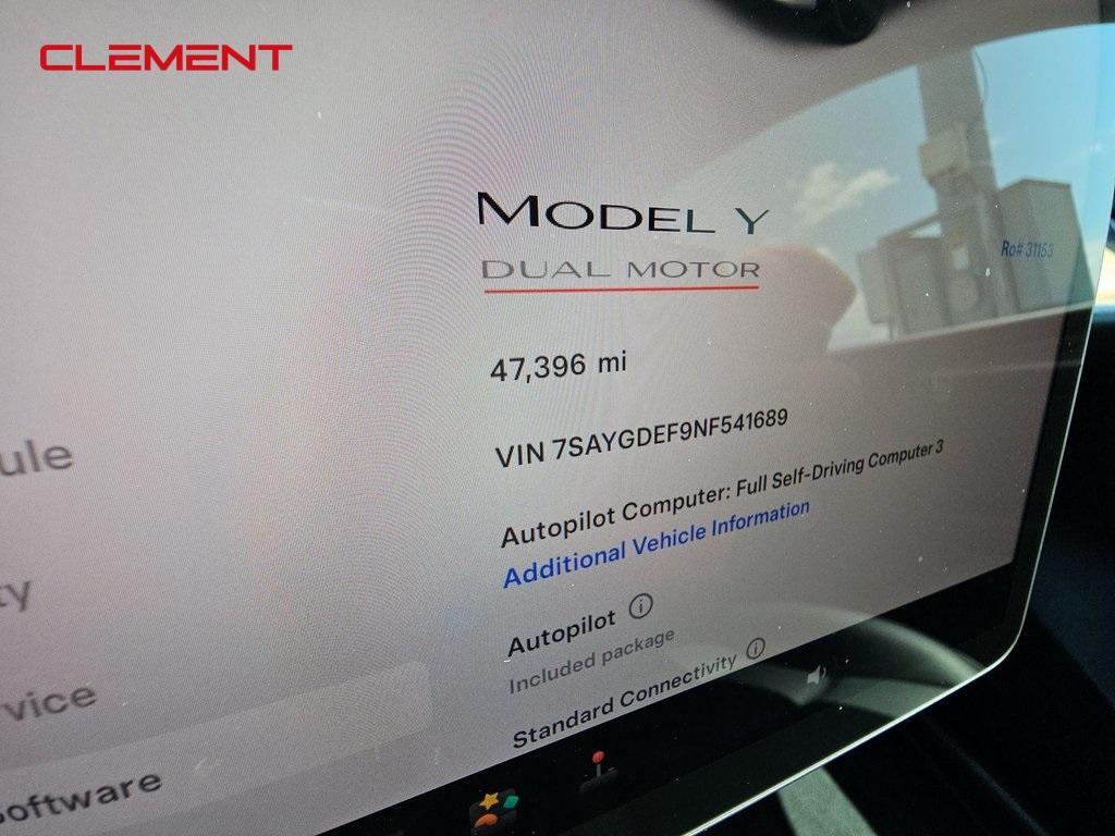 used 2022 Tesla Model Y car, priced at $29,800