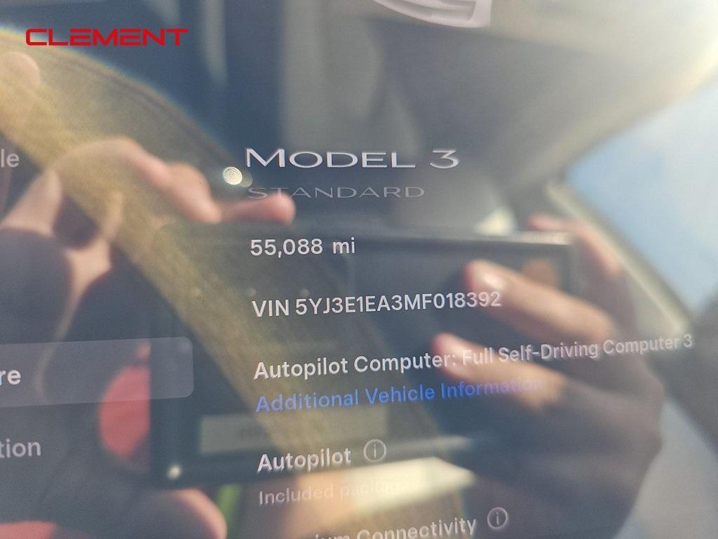 used 2021 Tesla Model 3 car, priced at $21,800