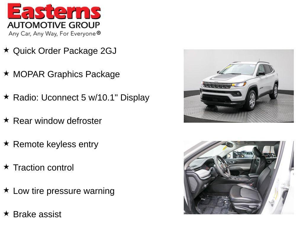 used 2022 Jeep Compass car, priced at $20,590