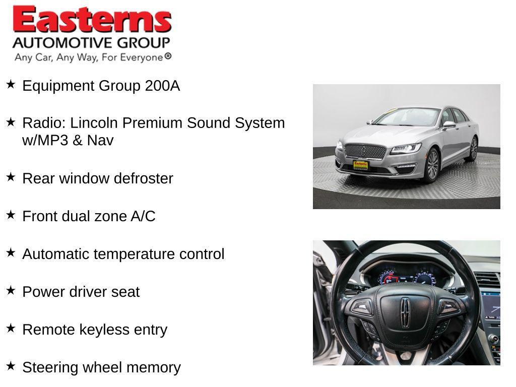 used 2019 Lincoln MKZ car, priced at $18,990