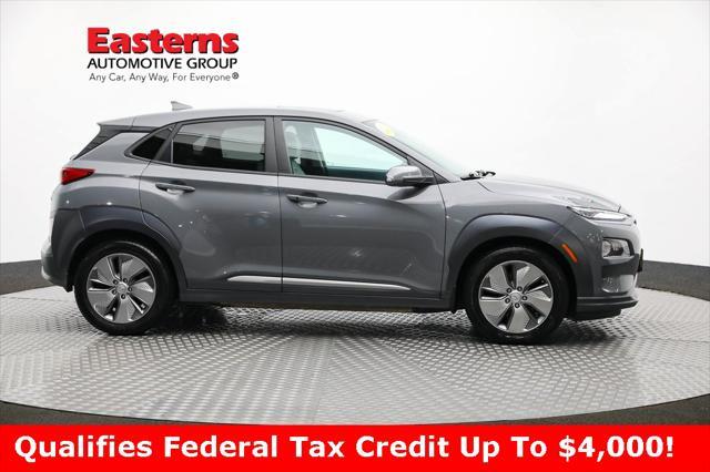 used 2021 Hyundai Kona EV car, priced at $20,490