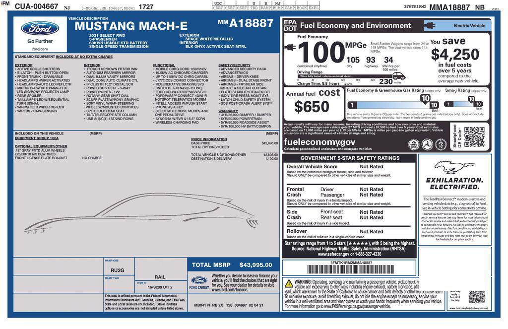 used 2021 Ford Mustang Mach-E car, priced at $21,950