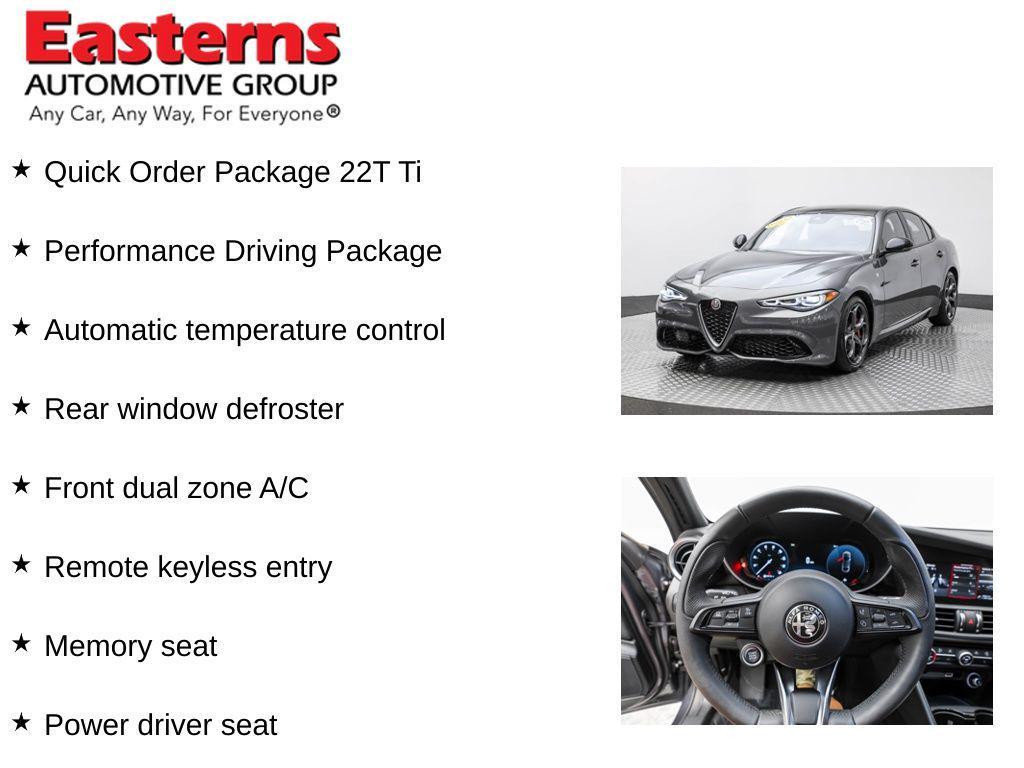 used 2024 Alfa Romeo Giulia car, priced at $31,950
