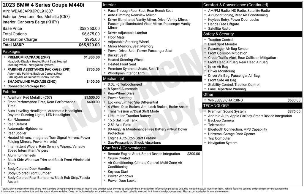 used 2023 BMW M440 car, priced at $43,950