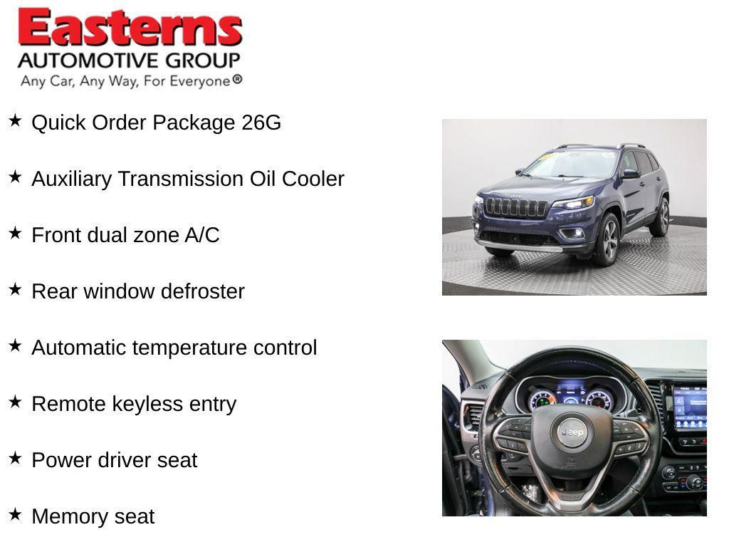 used 2021 Jeep Cherokee car, priced at $20,950