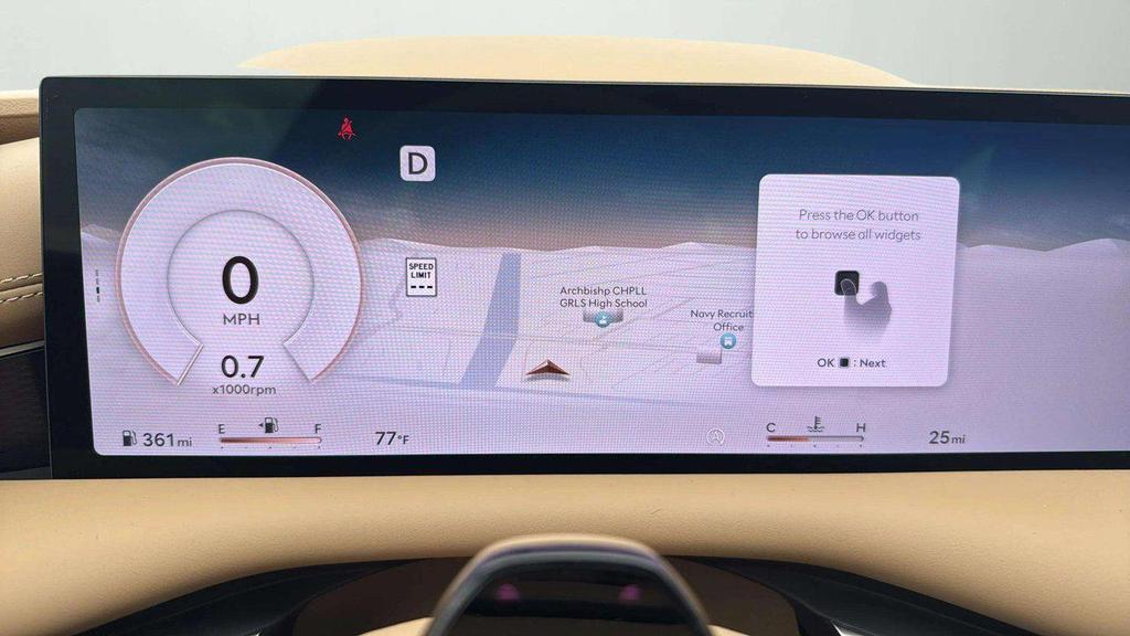new 2025 Genesis G80 car, priced at $58,625