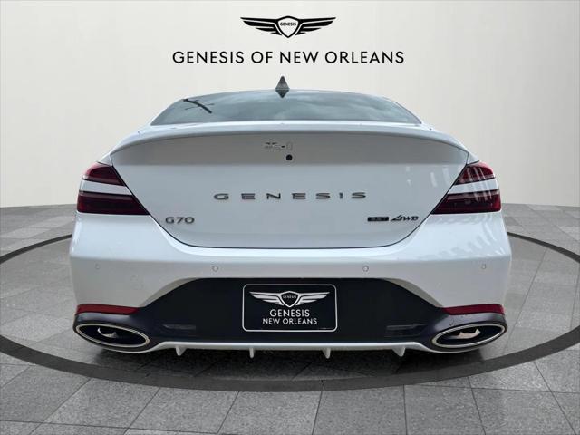 new 2025 Genesis G70 car, priced at $54,605