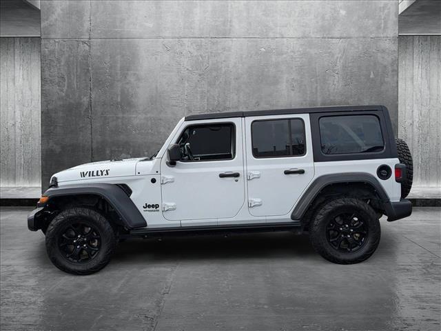 used 2021 Jeep Wrangler Unlimited car, priced at $24,957