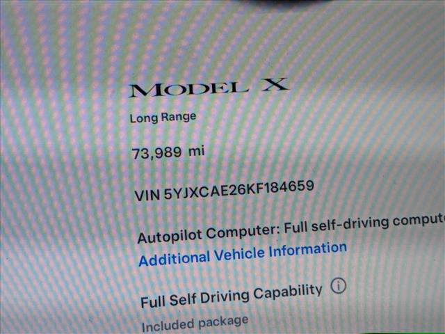 used 2019 Tesla Model X car, priced at $37,741