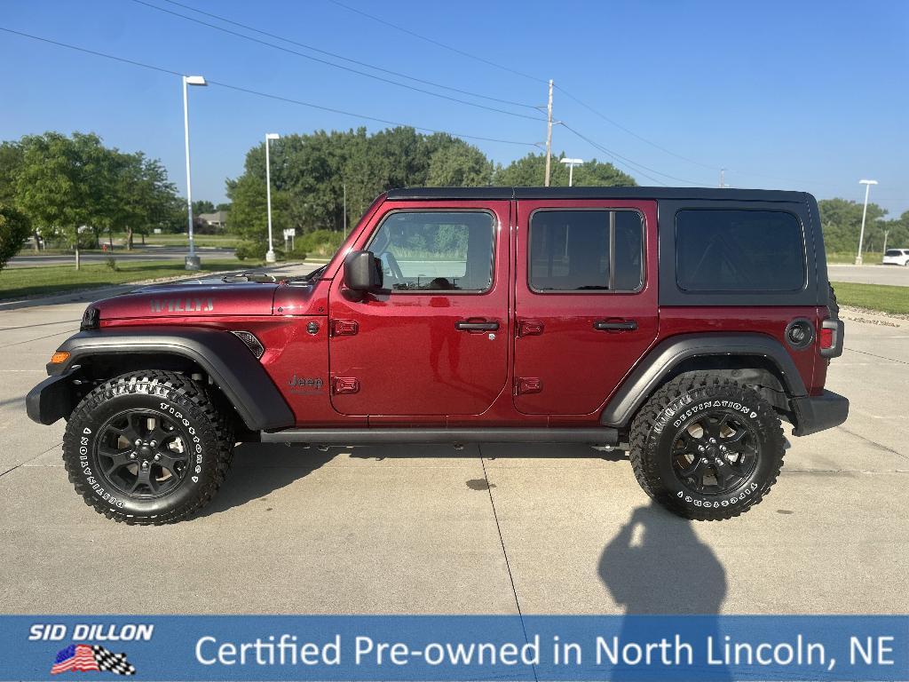 used 2021 Jeep Wrangler Unlimited car, priced at $33,991