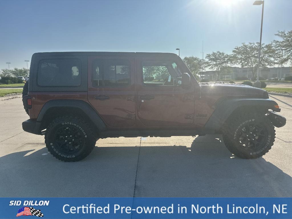 used 2021 Jeep Wrangler Unlimited car, priced at $33,991