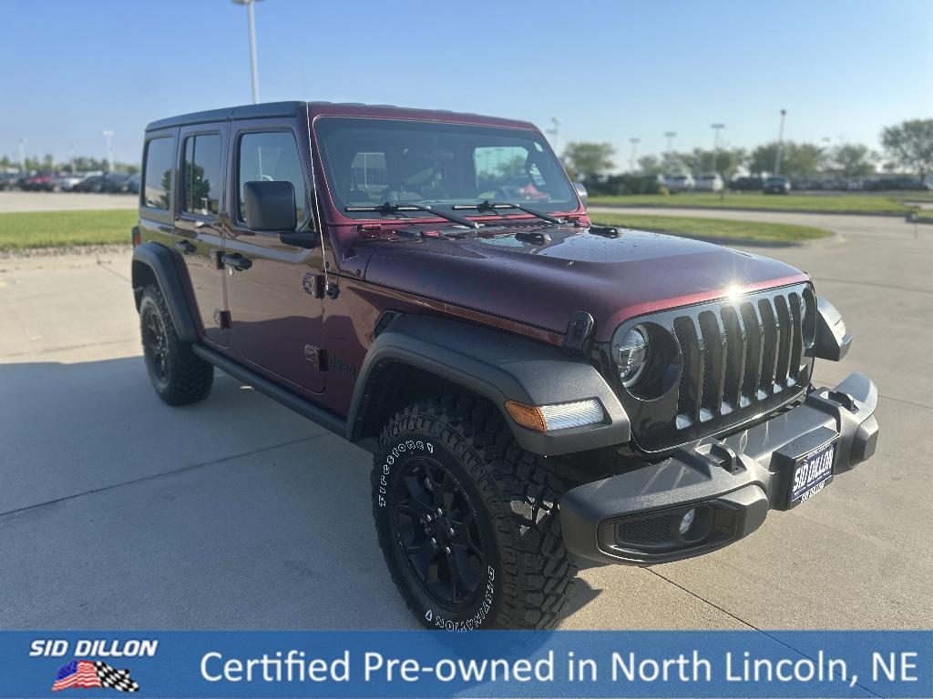 used 2021 Jeep Wrangler Unlimited car, priced at $33,991