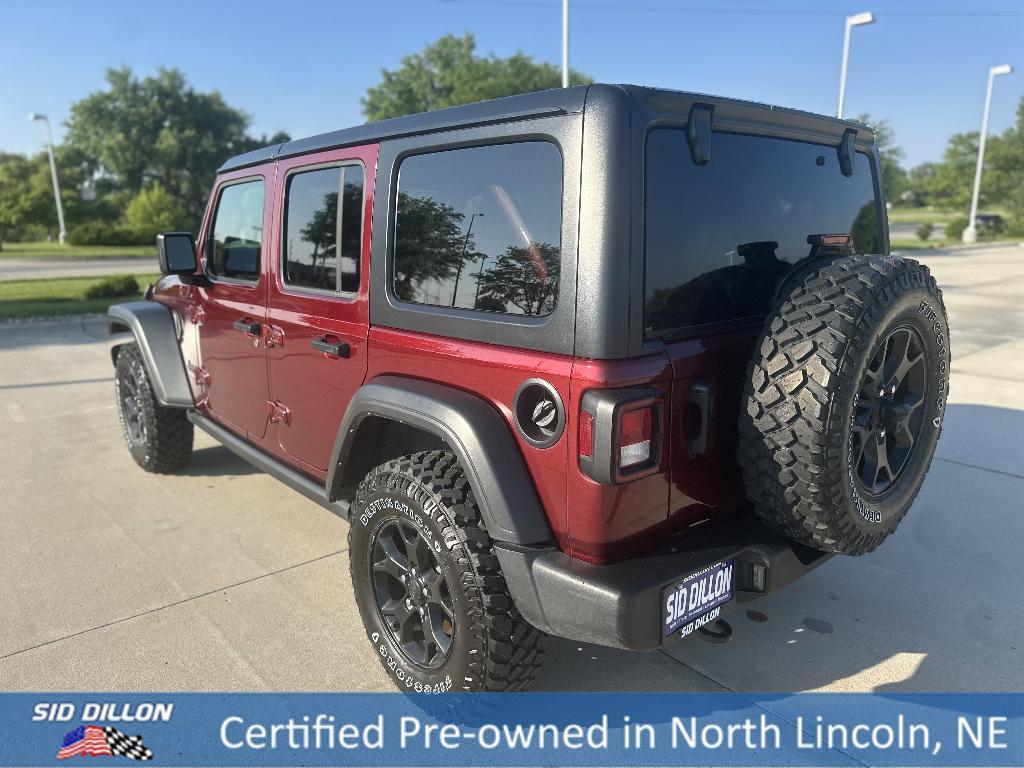 used 2021 Jeep Wrangler Unlimited car, priced at $33,991