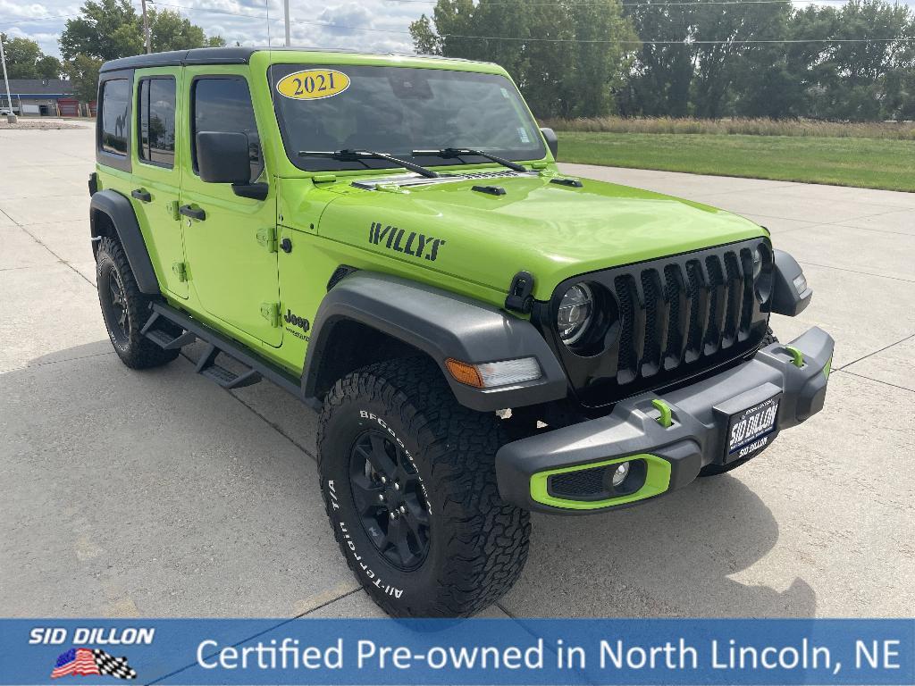 used 2021 Jeep Wrangler Unlimited car, priced at $33,991