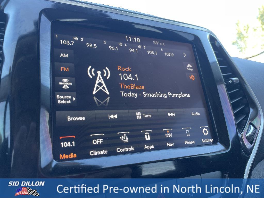 used 2021 Jeep Cherokee car, priced at $22,892