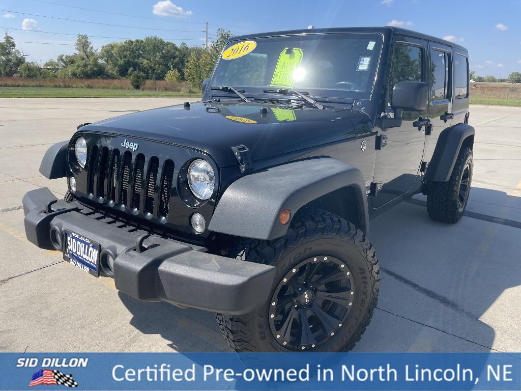 used 2016 Jeep Wrangler Unlimited car, priced at $16,393