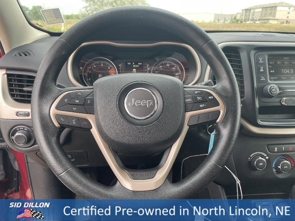used 2017 Jeep Cherokee car, priced at $13,892