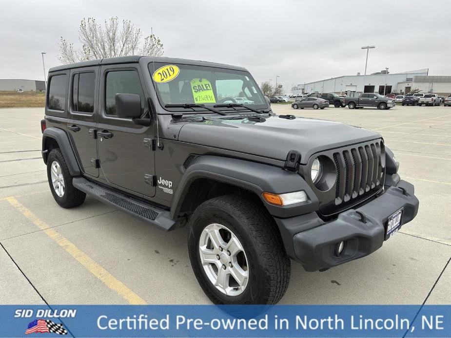 used 2019 Jeep Wrangler Unlimited car, priced at $26,892