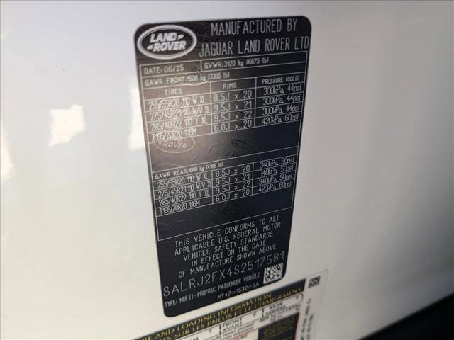 new 2025 Land Rover Discovery car, priced at $68,143