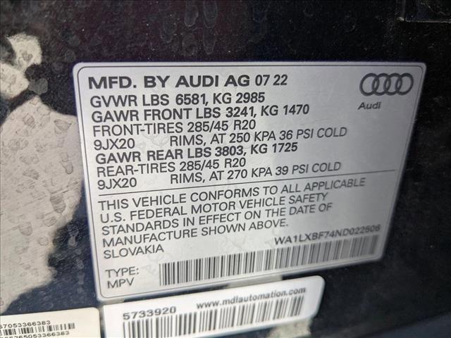 used 2022 Audi Q7 car, priced at $46,990