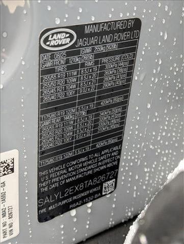 new 2026 Land Rover Range Rover Velar car, priced at $73,590