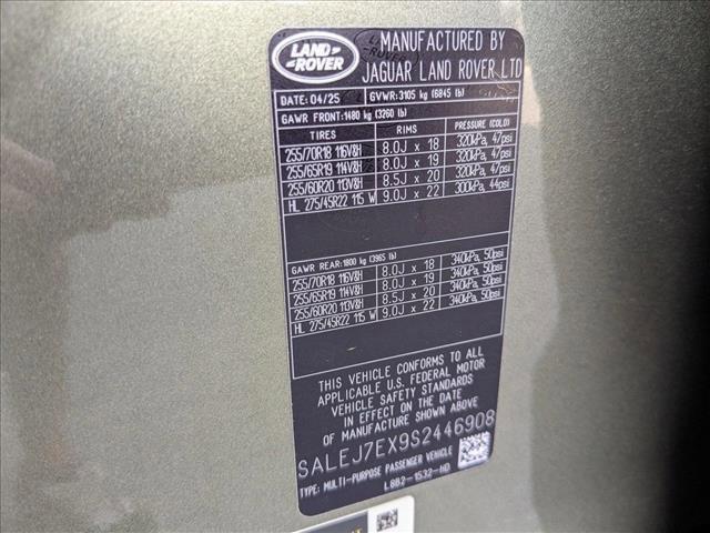 new 2025 Land Rover Defender car, priced at $71,453