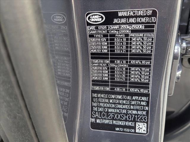 new 2025 Land Rover Discovery Sport car, priced at $59,418