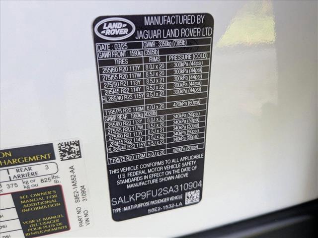 new 2025 Land Rover Range Rover car, priced at $127,910