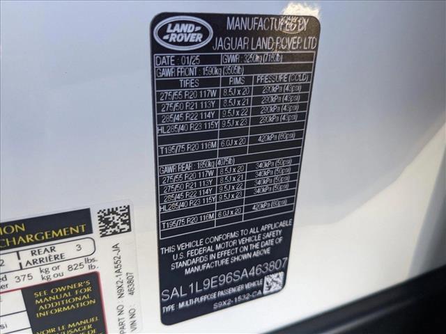 new 2025 Land Rover Range Rover Sport car, priced at $120,755