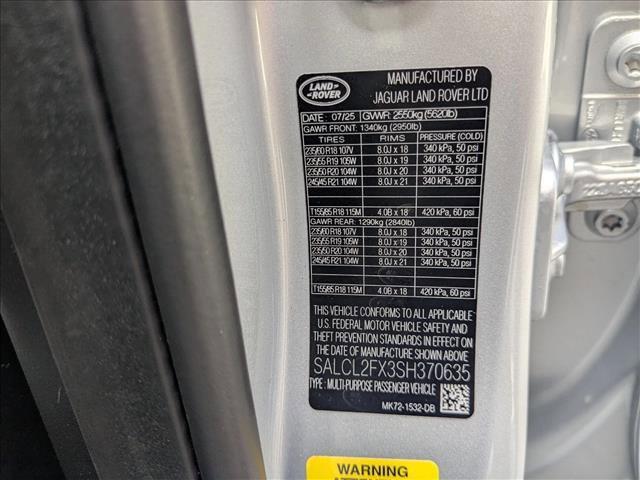 new 2025 Land Rover Discovery Sport car, priced at $57,838