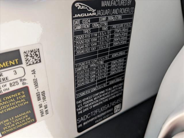 new 2025 Jaguar F-PACE car, priced at $80,453