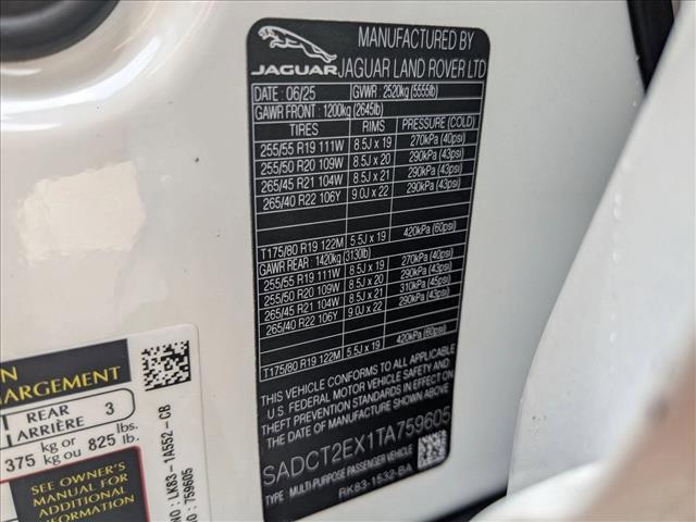 new 2026 Jaguar F-PACE car, priced at $65,588