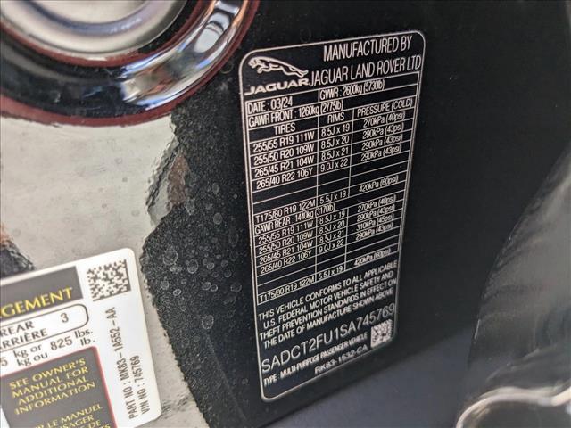 new 2025 Jaguar F-PACE car, priced at $80,358