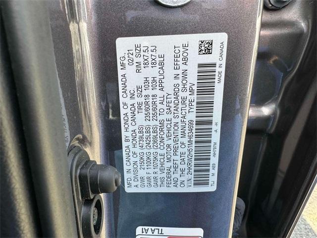 used 2021 Honda CR-V car, priced at $26,855