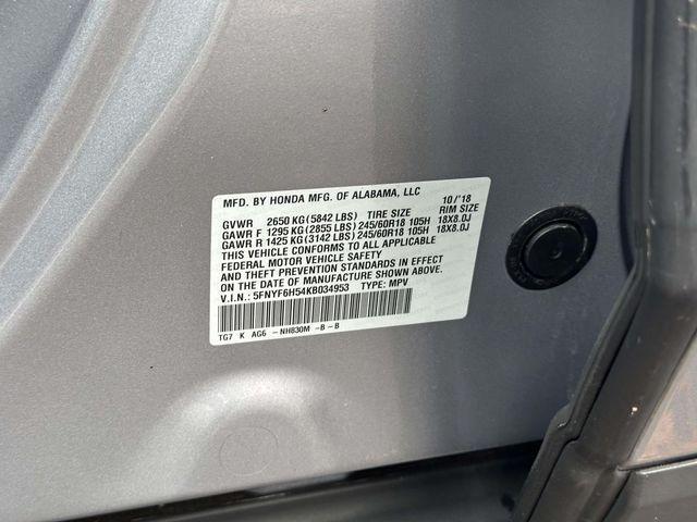 used 2019 Honda Pilot car, priced at $23,990