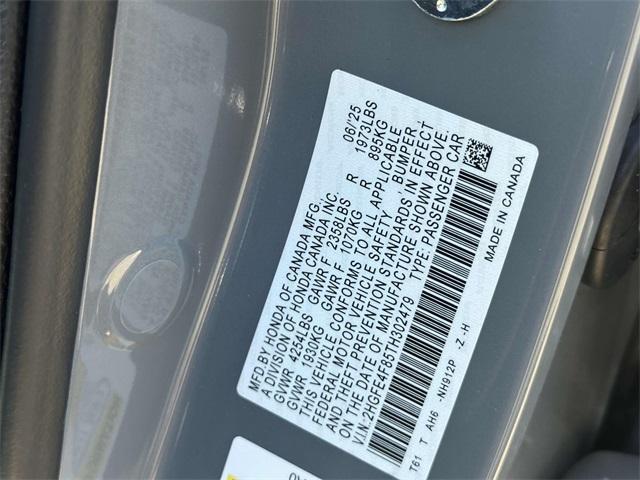 new 2026 Honda Civic Hybrid car, priced at $30,900