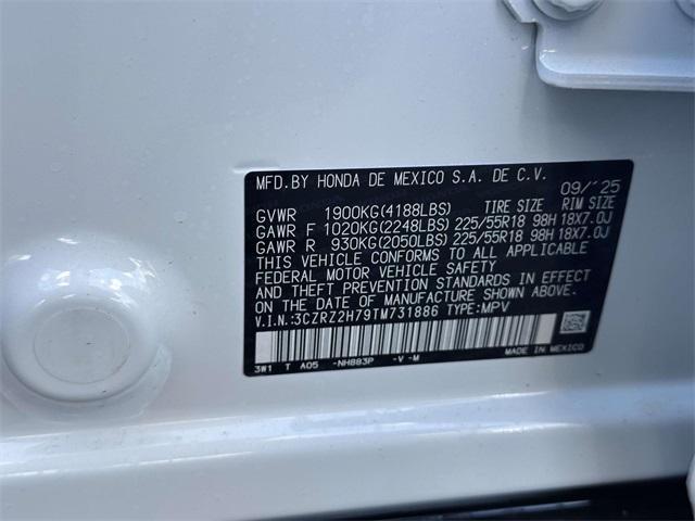 new 2026 Honda HR-V car, priced at $33,455