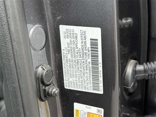 used 2022 Honda Pilot car, priced at $36,995
