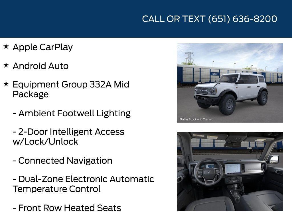 new 2025 Ford Bronco car, priced at $57,572