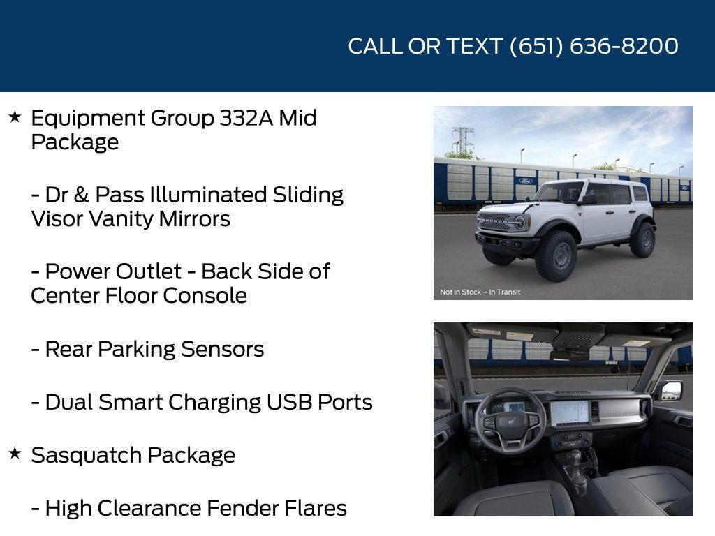 new 2025 Ford Bronco car, priced at $57,572