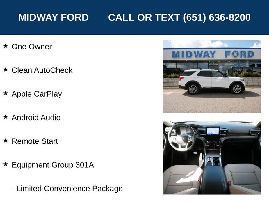 used 2022 Ford Explorer car, priced at $35,994