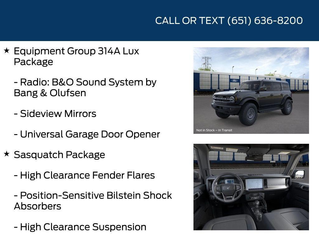 new 2025 Ford Bronco car, priced at $56,380