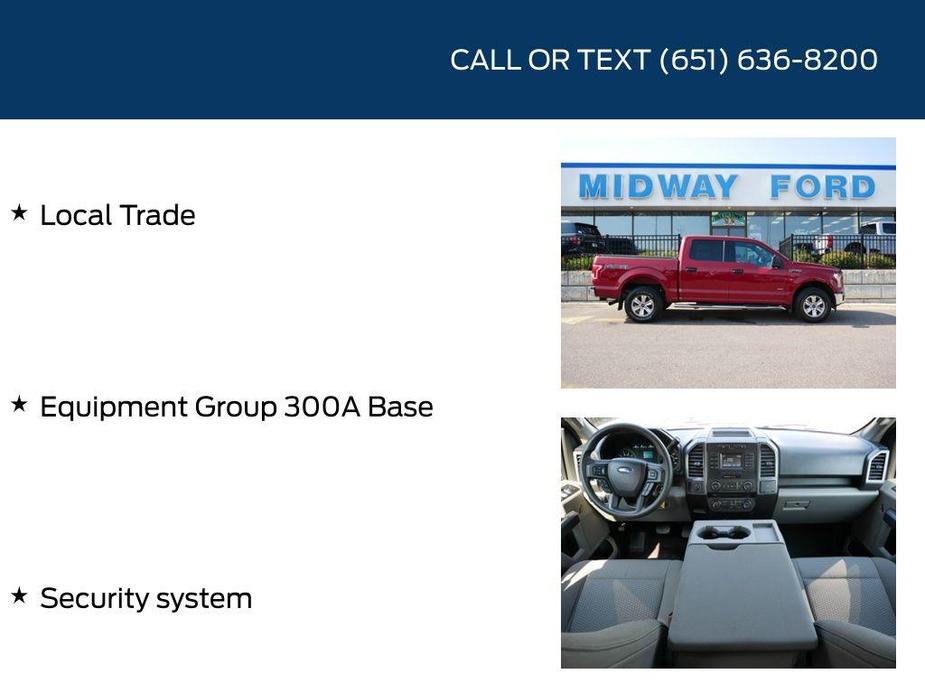 used 2017 Ford F-150 car, priced at $18,299