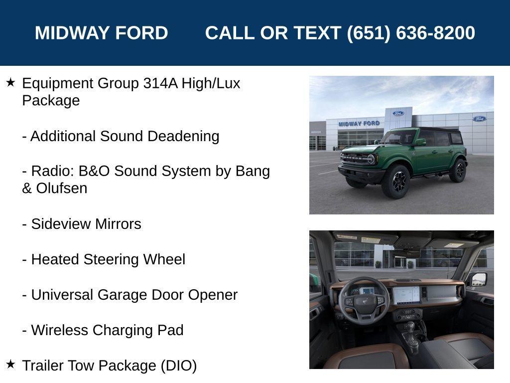 new 2024 Ford Bronco car, priced at $49,504