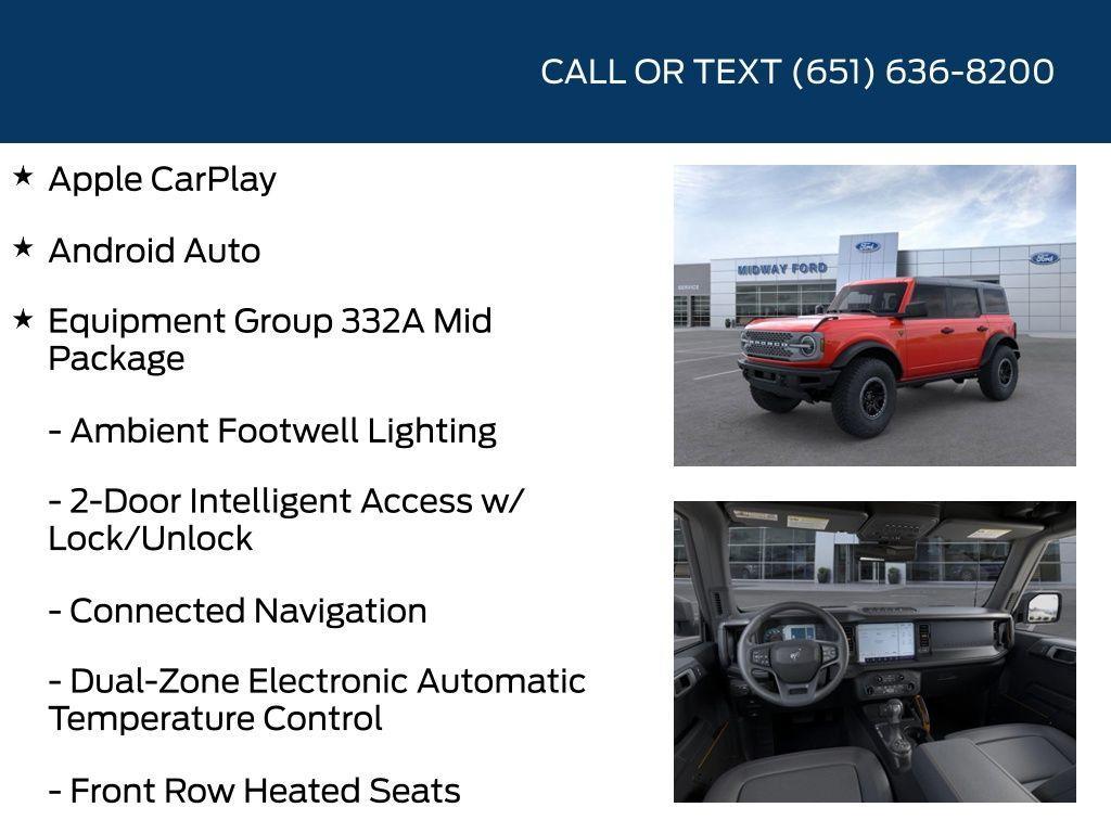 new 2024 Ford Bronco car, priced at $57,339