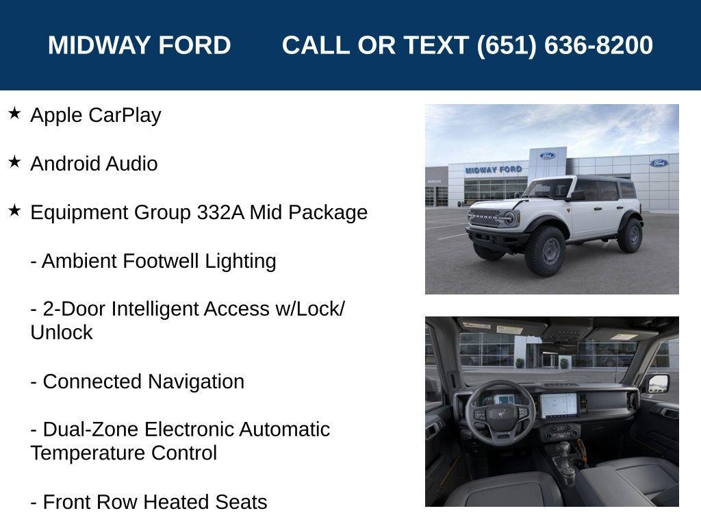 new 2024 Ford Bronco car, priced at $52,999