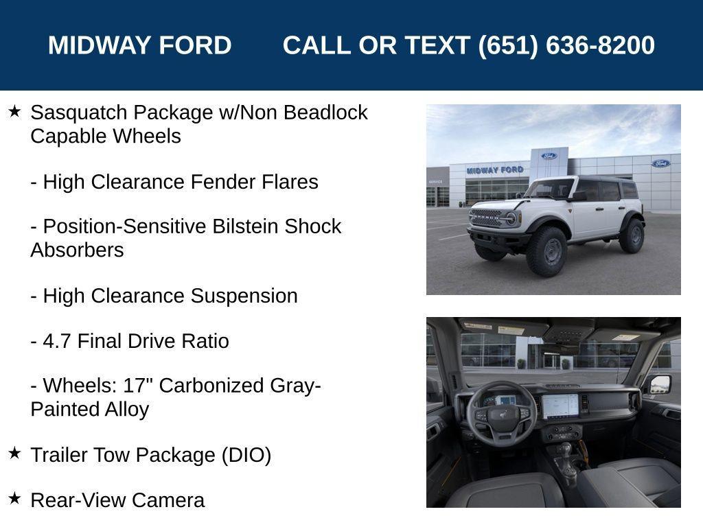 new 2024 Ford Bronco car, priced at $52,999